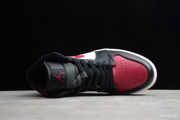 Bred 1 Air 554724-066 554724-066  Toe Mid Jordan 1004